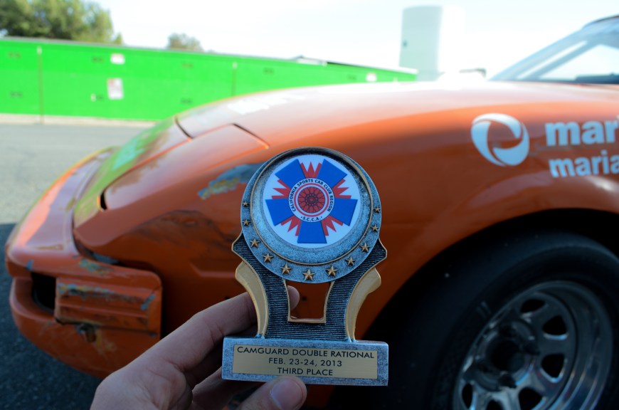 By the end of the day, I had gotten a 3rd place in the race. And a good bit of contact from the race put another nice dent in my fender...