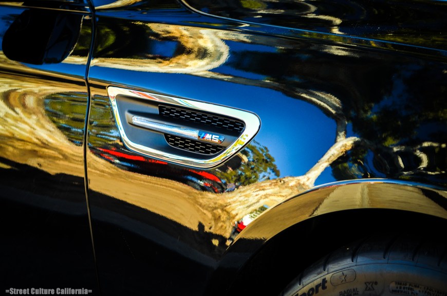This brand new M5 was parked next to an e30 M3. It looked like a monster compared to the small 80's coupe.
