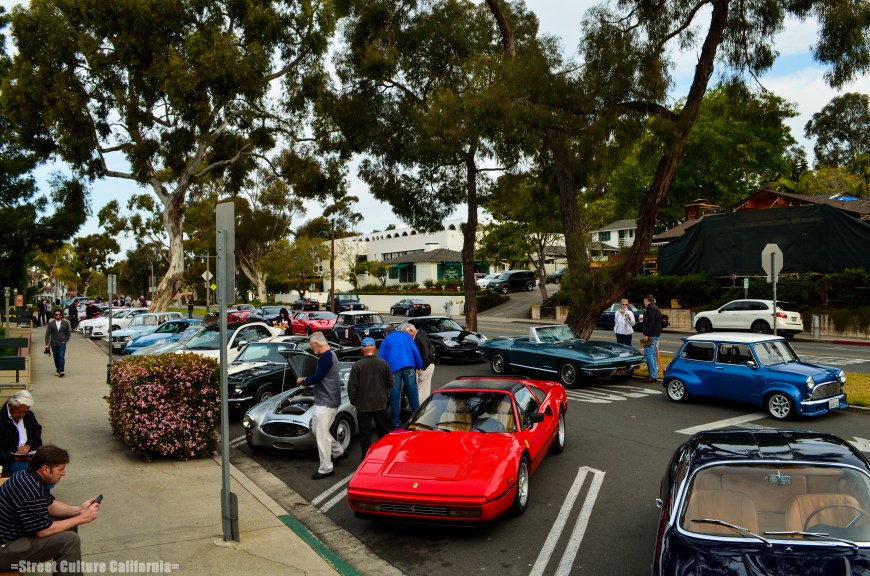 By the time my father and I arrived, the street was already packed with cars