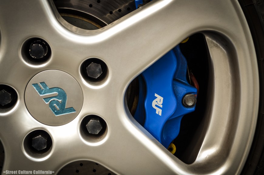 I caught a glimpse of these clean looking brakes on this RUF Porsche Cayman.
