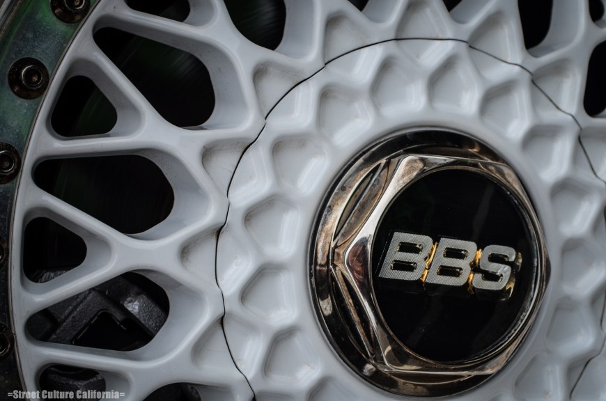 Along with many sets of volks, there were also a fair share of BBS wheels, including this set of White RS's.