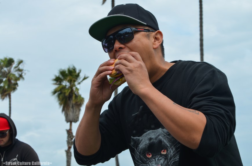 He then proceeded to eat a cheeseburger.