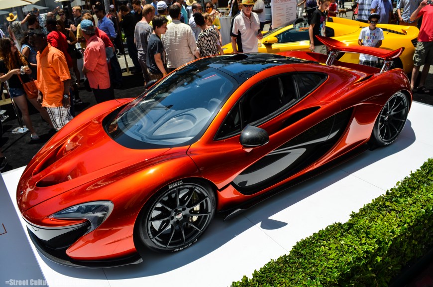 The looks of the car look somewhat like the MP4-12c, but with one major difference. All the lines are exagerated and the scoops and wings are bigger, much bigger.