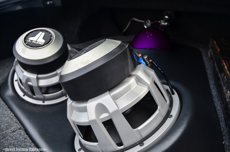The trunk has no space for luggage, it has taken up by a pair of massive subwoofers and a nitrous bottle.