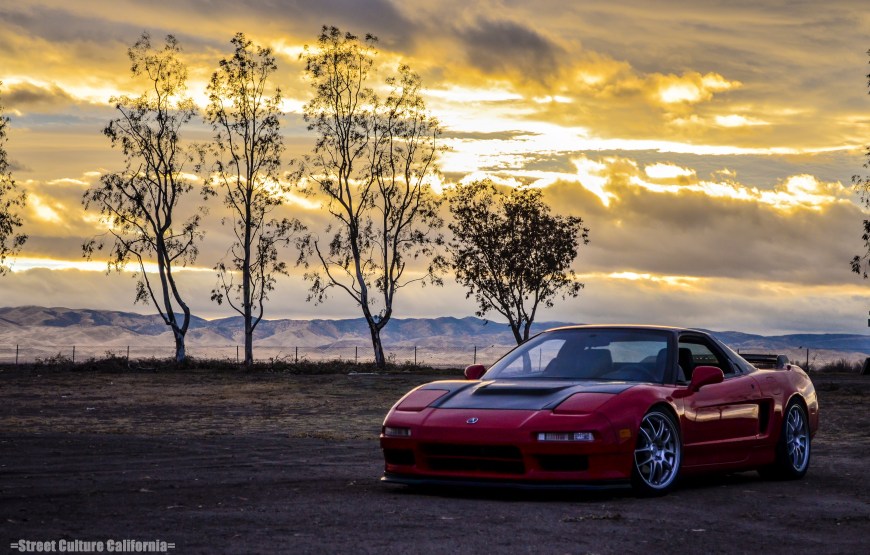 At the end of the day, I had a little extra time to watch the sunset and take more pictures of the NSX before I set off home.