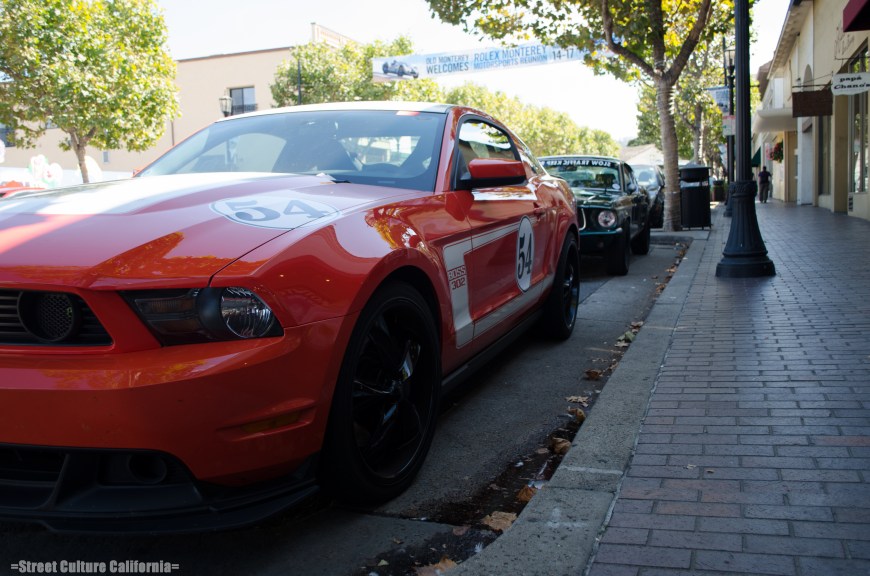 Farther down the street on Alvarado street there were many nice cars parked along the street like this Boss 302. (there was an even nicer Mustang parked behind it)